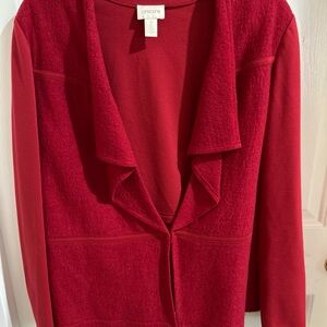 Chico's Bold Red Knit Top